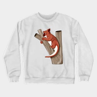 Cartoon tree kangaroo Crewneck Sweatshirt